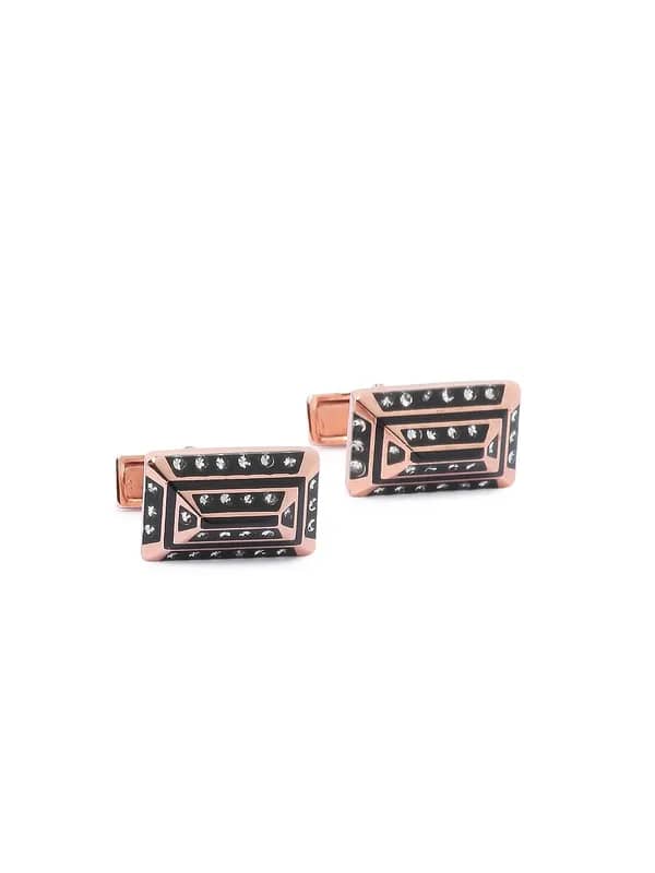 Hakashi Men Black Cufflinks