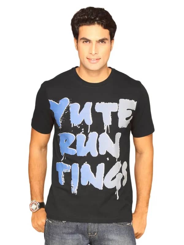 Puma Men's Slogan Black T-shirt