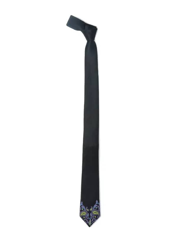 Hakashi Men Black Silk Tie