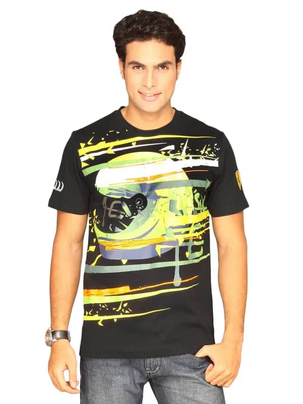 Puma Men's Massa Lifestyle Black T-shirt