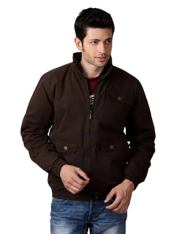 Just Natural Men Brown Jacket