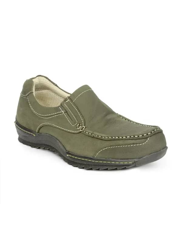 Gliders Men Olive Shoes