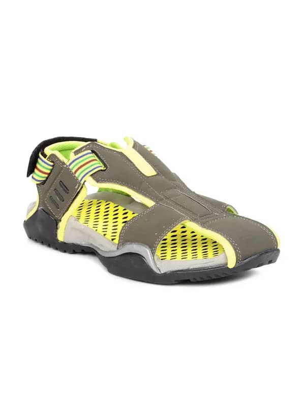 Gliders Men Olive Green Sandals