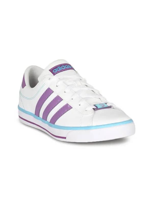 ADIDAS Women Daily White Purple Shoe