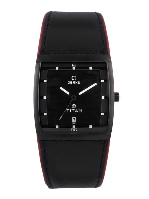 Titan Men Black Dial Watch