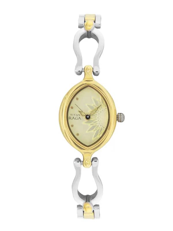 Titan Raga Women Gold Dial Watch