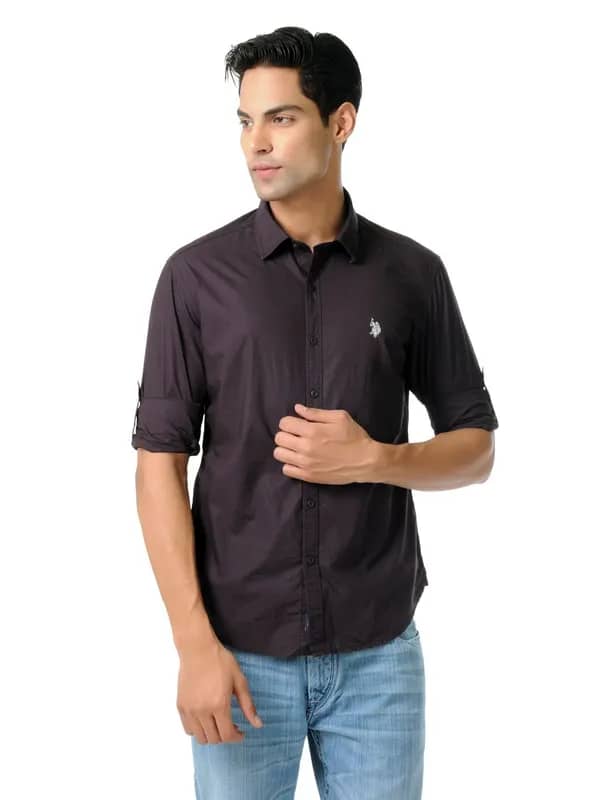 U.S. Polo Assn. Denim Co. Men Wine Shirt