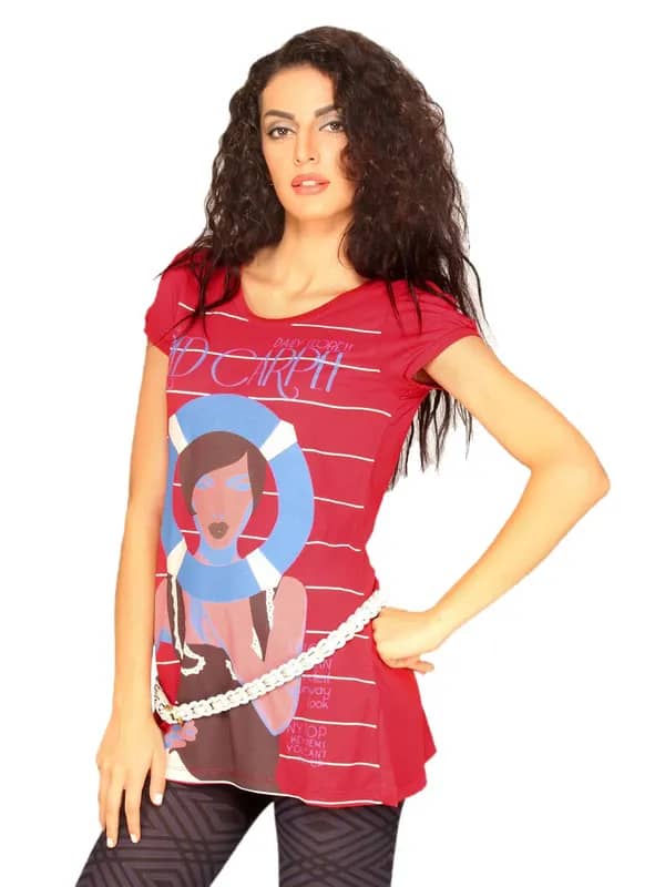 United Colors of Benetton Women Red T-shirt