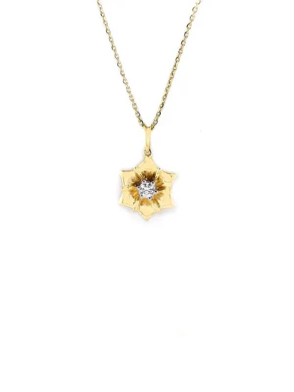 Lucera Gold Plated Pendant With Chain