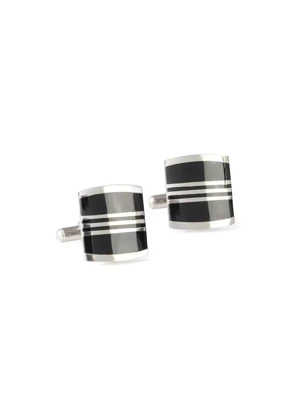 Revv Men Black Cufflinks