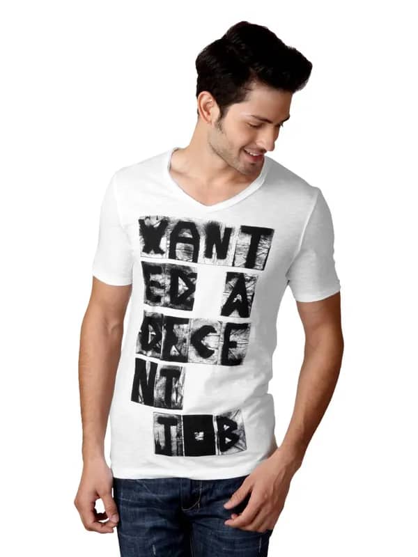 United Colors of Benetton Men White T-shirt