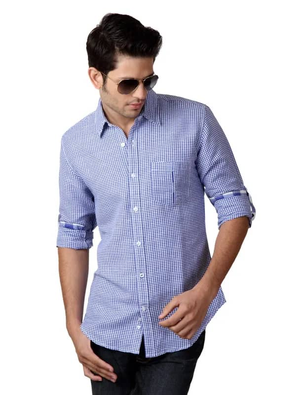 United Colors of Benetton Men Blue Shirt