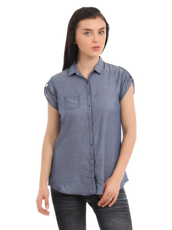 Femella Women Blue Shirt
