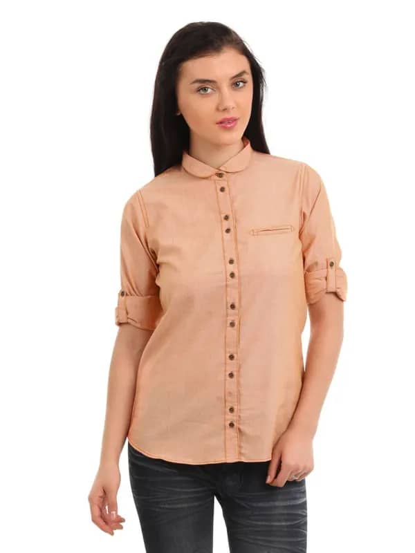 Femella Women Orange Shirt