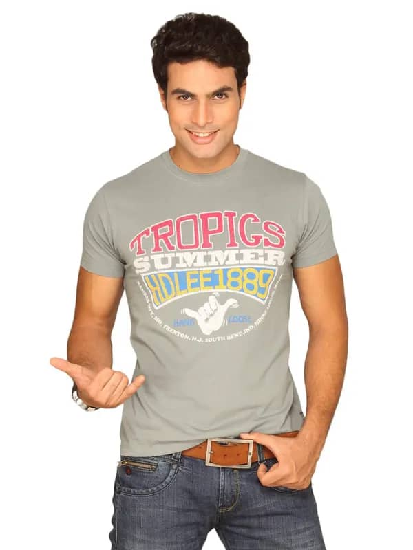 Lee Men's Hand Grey T-shirt