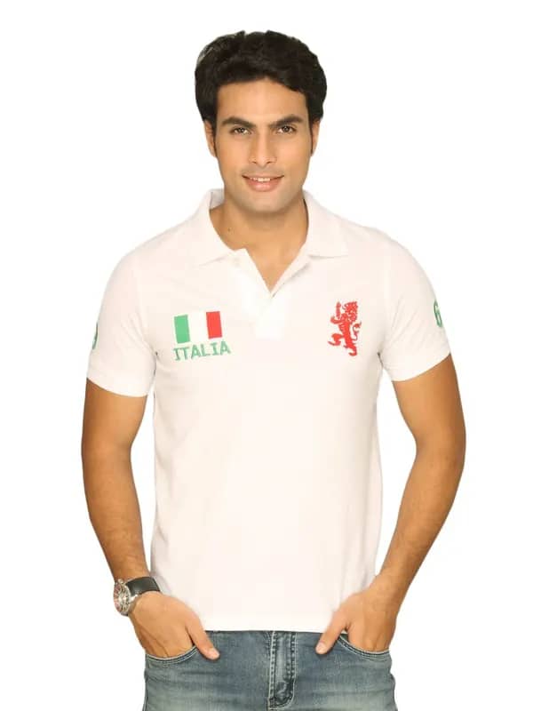 UCB Men's Lion Logo White T-shirt