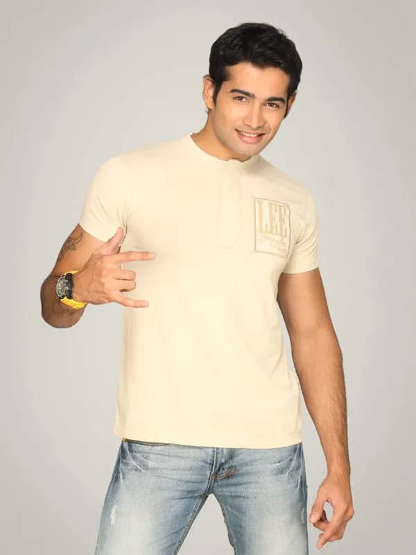 Lee Men's Linen Cream T-shirt