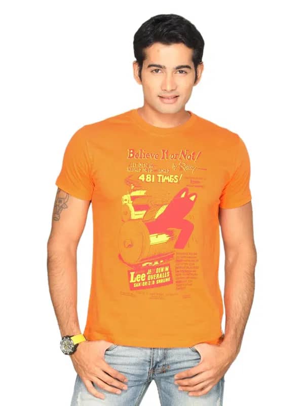 Lee Men's Believe Burnt Orange T-shirt