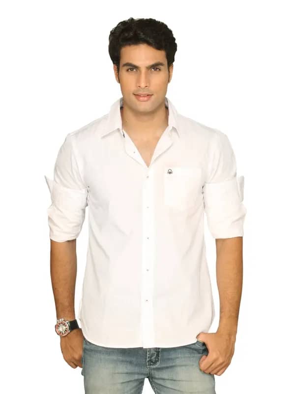 UCB Men Ben Logo White Shirt