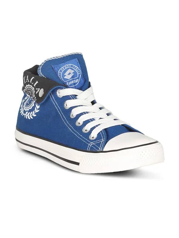 Lotto Unisex Canvas White Blue Shoe