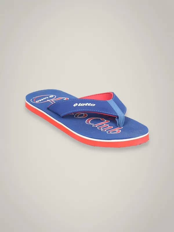 Lotto Men's Club Red Blue Flip Flop