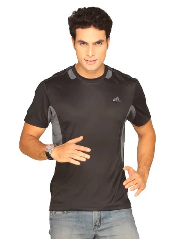 ADIDAS Men's Mesh Black T-shirt