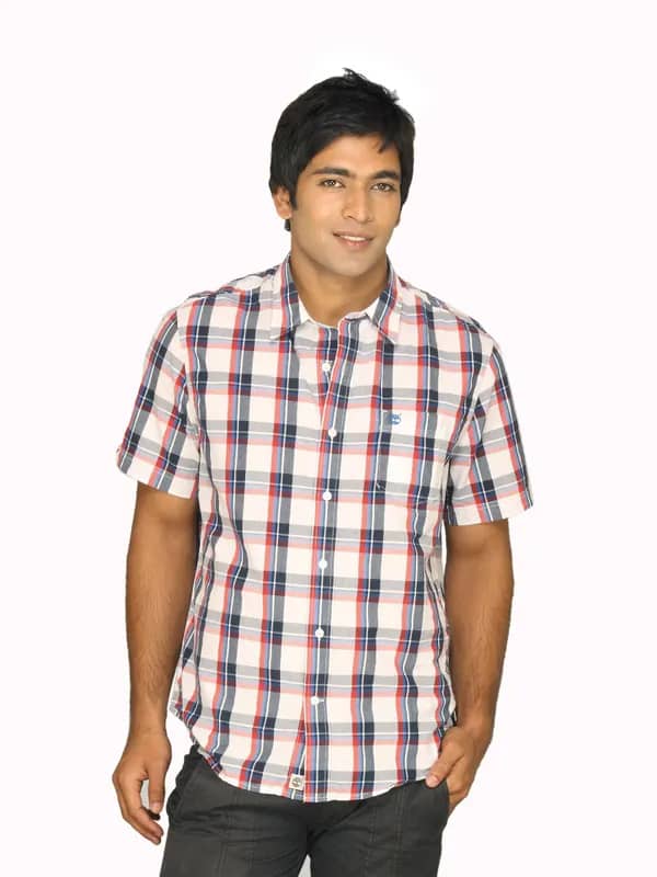 Timberland Men Pelham Plaid Blue Shirt