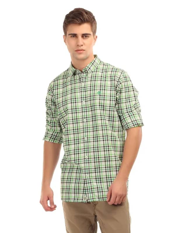Timberland Men Meriden White Check Shirt