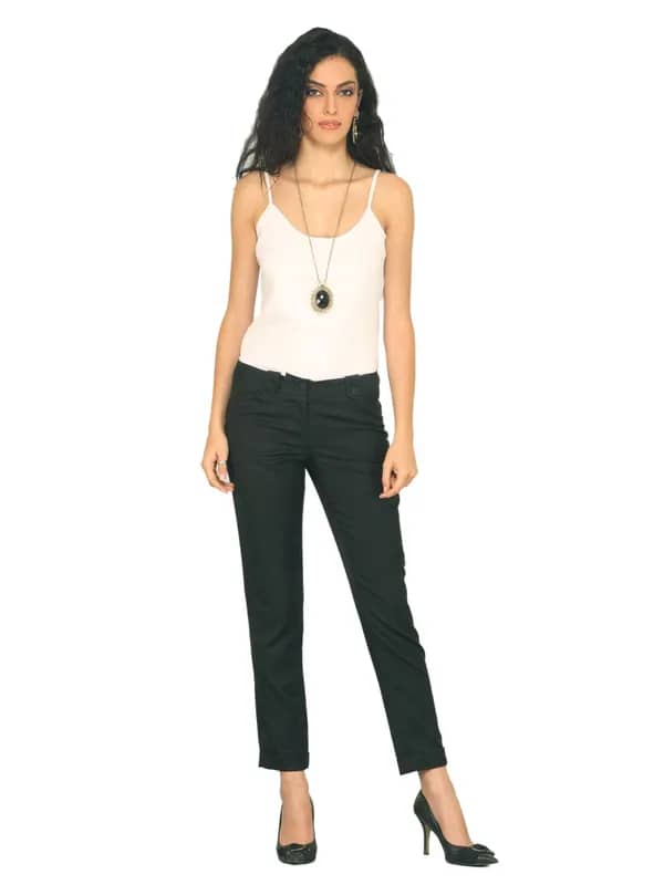 Forever New Women Black Trouser