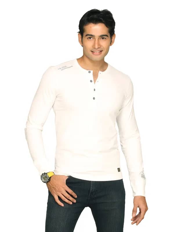 s.Oliver Men's De-Nim White T-shirt