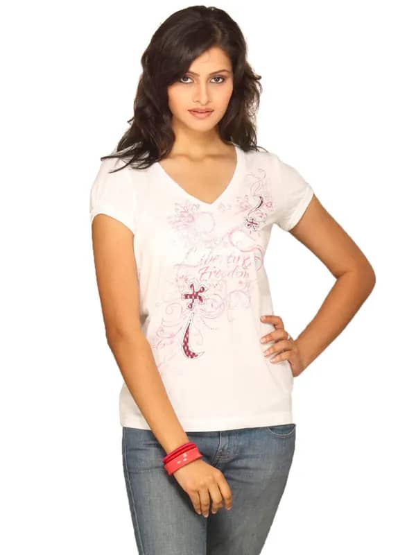 s.Oliver Women White T-shirt