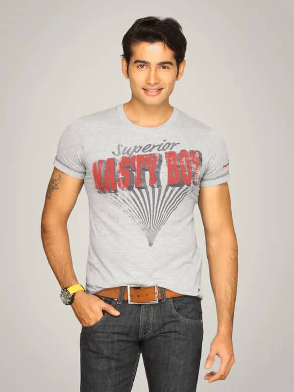 s.Oliver Men's Superior Nasty Body Grey T-shirt