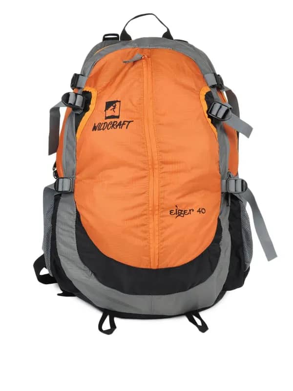 Wildcraft Unisex Orange & Grey Backpack