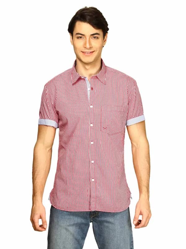 Scullers Men Scul White Red Shirt
