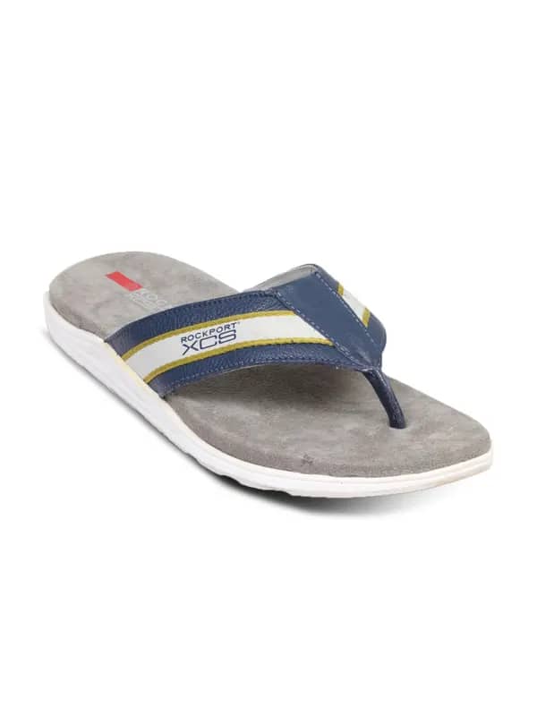 Rockport Men Navy Blue Flip Flops