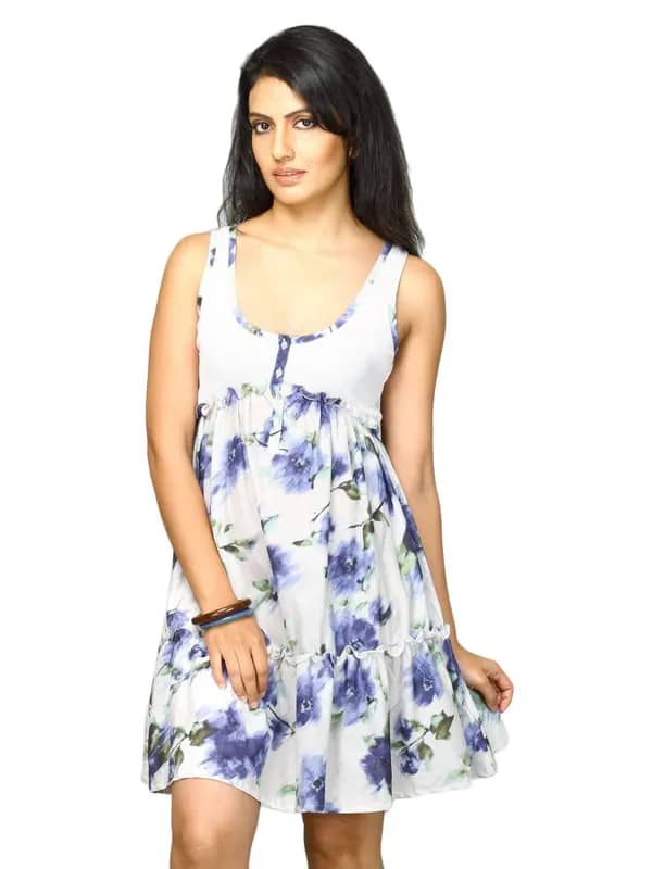 UCB Women's Sleeveless Off White Dress