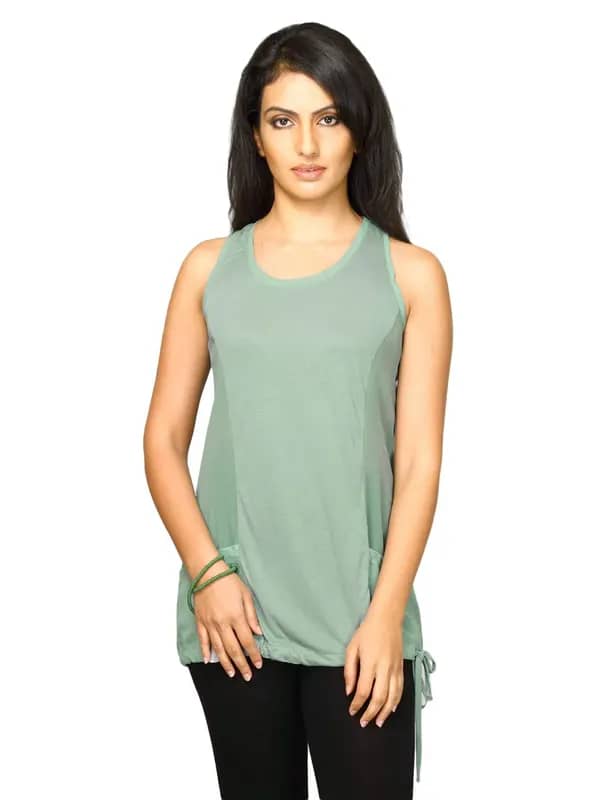 UCB Women's Racer Back Green Top