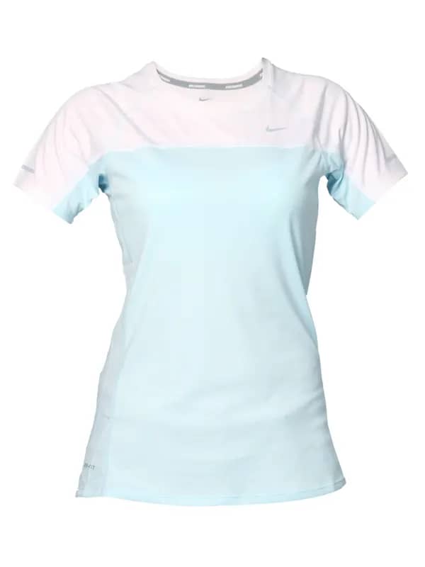 Nike Women's Miler White Blue T-shirt