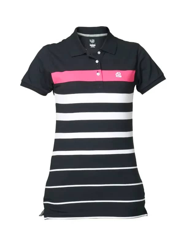 Nike Women's Black Polo T-shirt