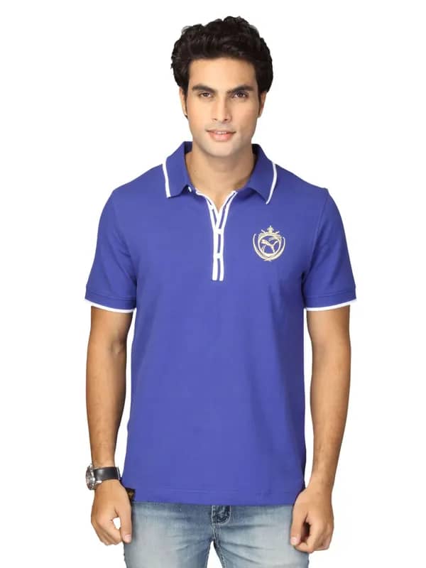 Puma Men's Mazarine Blue Polo T-shirt