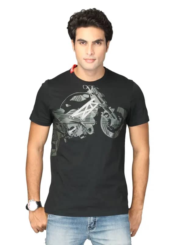 Puma Men's Ducati One Ups Black T-shirt