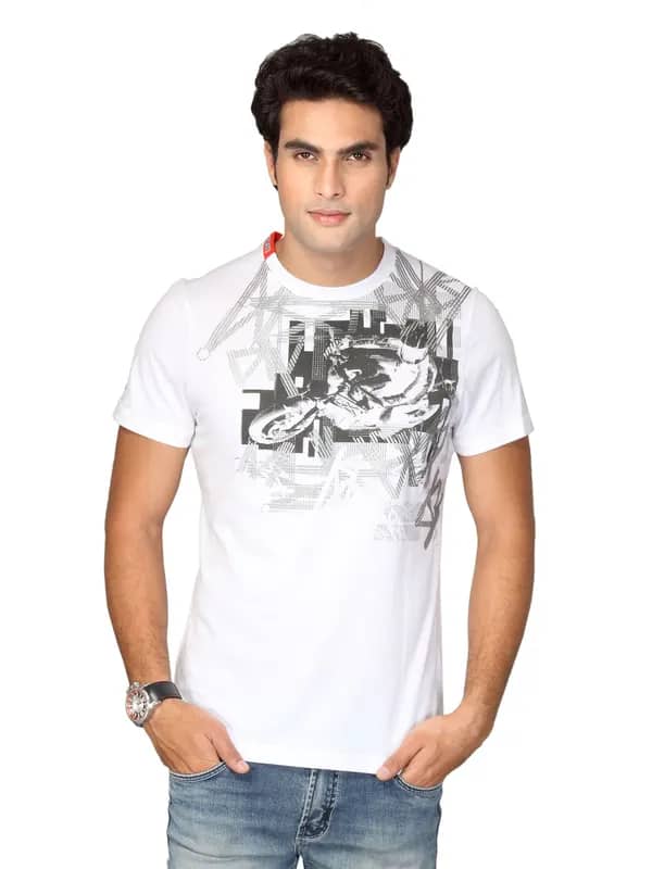 Puma Men's Ducati One Ups White T-shirt