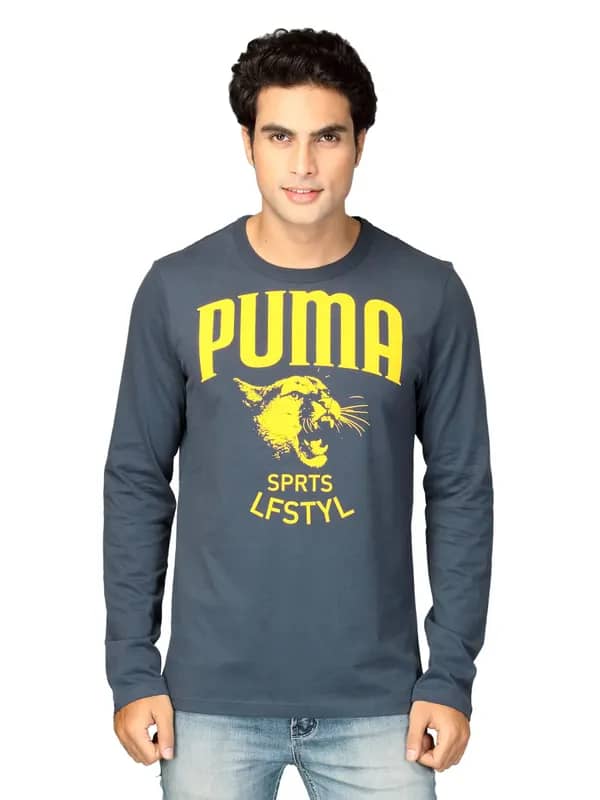 Puma Men's Lifestyle Mood Indigo Navy T-shirt