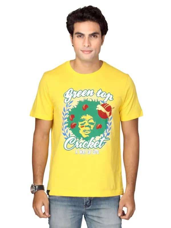 Puma Men's Canary Lemon Yellow T-shirt