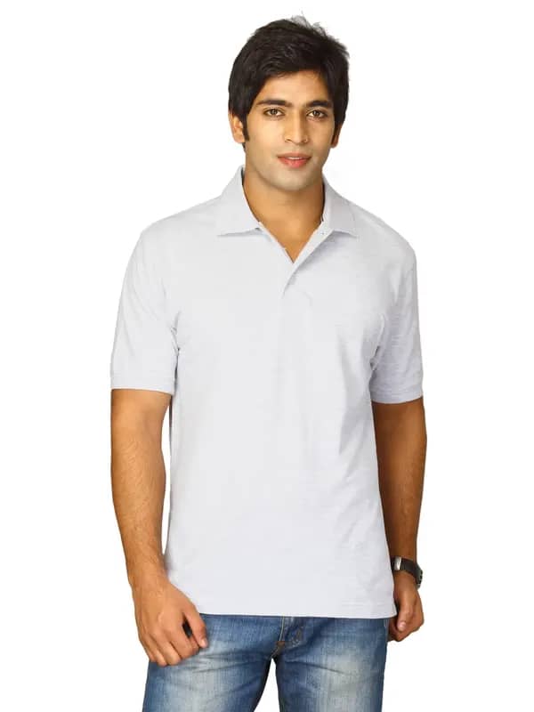 Proline Men Grey Polo T-shirt