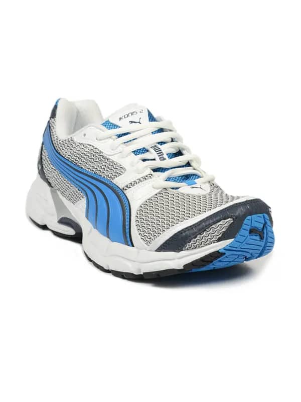 Puma Men's Ikonis 2 White Blue Navy Shoe