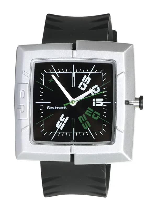 Fastrack Men Economy 2 Analog Steel Black Watch