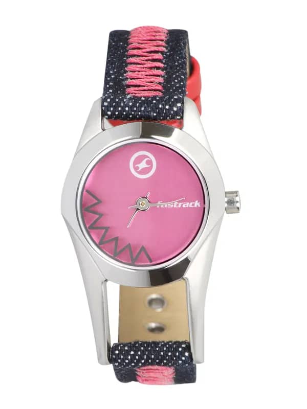 Fastrack Women Analog Pink Blue Watch