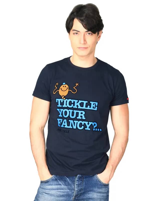 Mr.Men Men's Navy Blue T-shirt