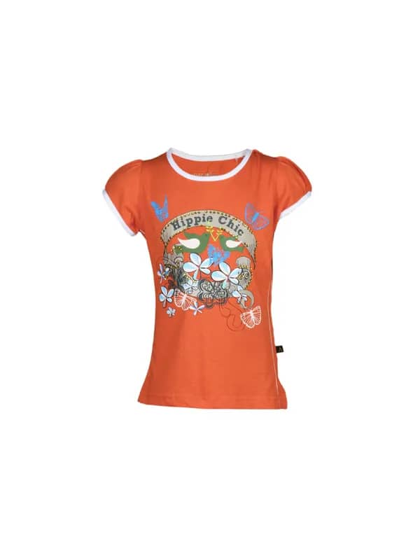 Doodle Girl's Hippie Chic Orange Kidswear